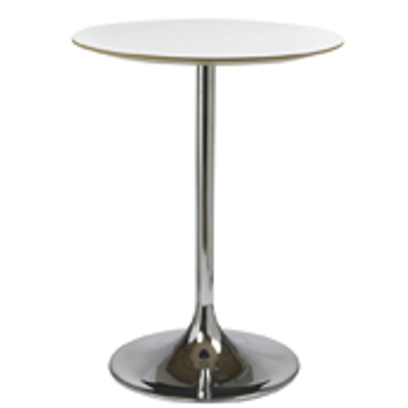 Ståbord och barbord med kromfot