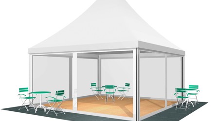 Topptält 5x5 meter