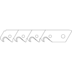 Mattknivar och blad - Knivblad, Brytblad, Krok, 10-pack, 130 kr / st